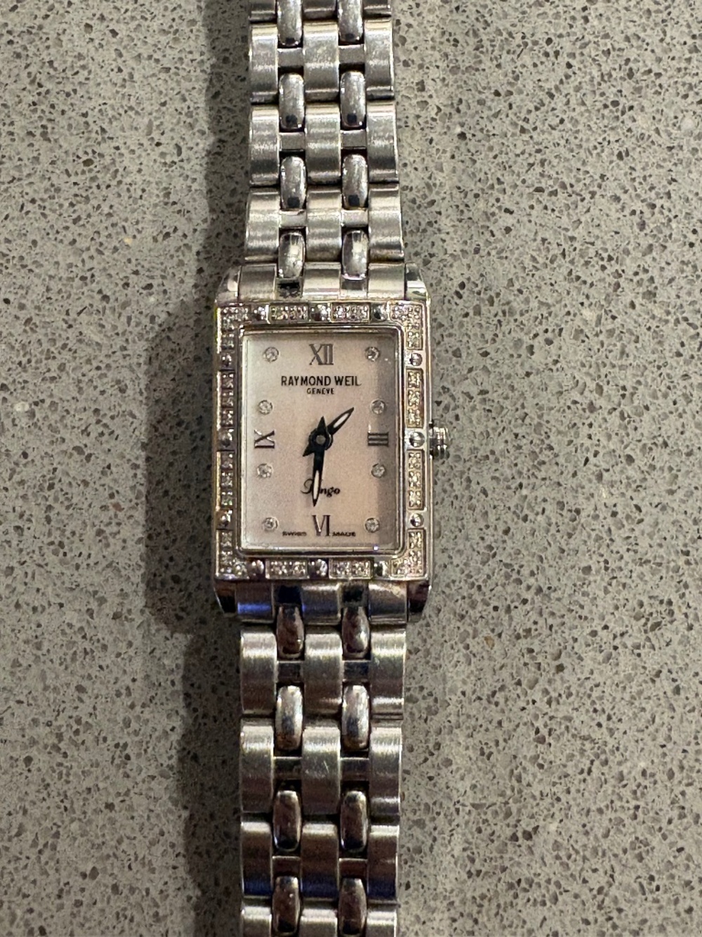 Raymond Weil Tango Watch-Mother of Pearl & Diamonds **NEEDS REPAIR**